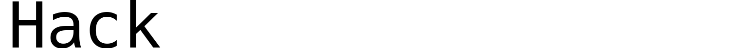 Hack Font preview