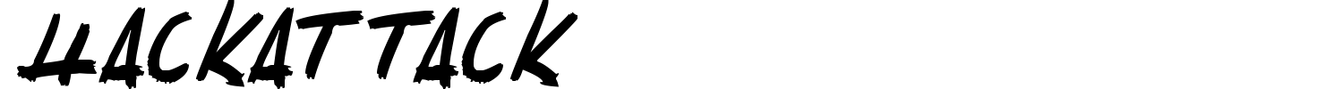 Hackattack Font preview