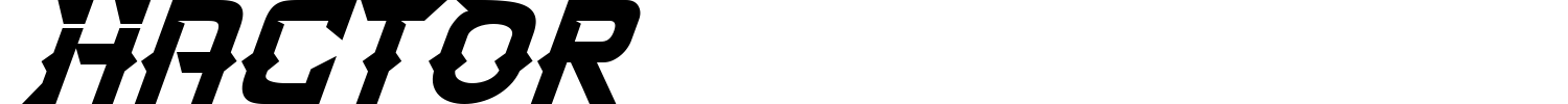 Hactor Font preview