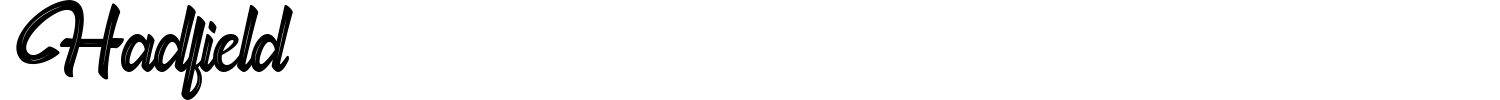 Hadfield Font preview