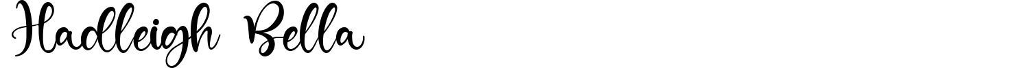 Hadleigh Bella Font preview