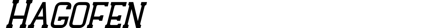 Hagofen Font preview