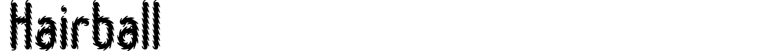 Hairball Font preview