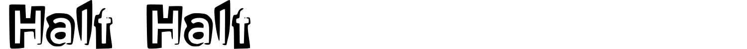 Half Half Font preview