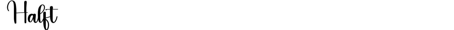 Halft Font preview