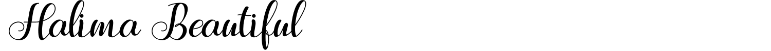 Halima Beautiful Font preview