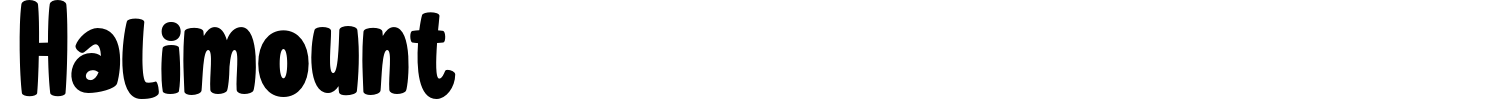 Halimount Font preview