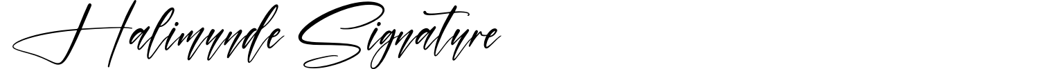 Halimunde Signature Font preview