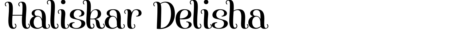 Haliskar Delisha Font preview