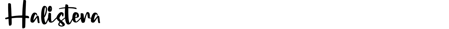 Halistera Font preview