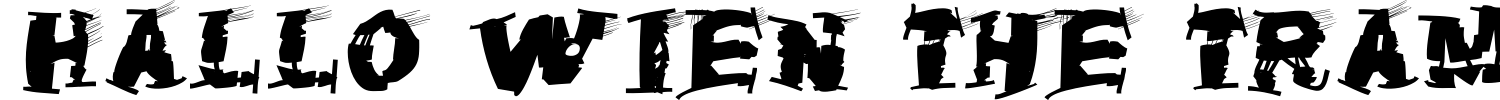 Hallo Wien The Tramps Font preview