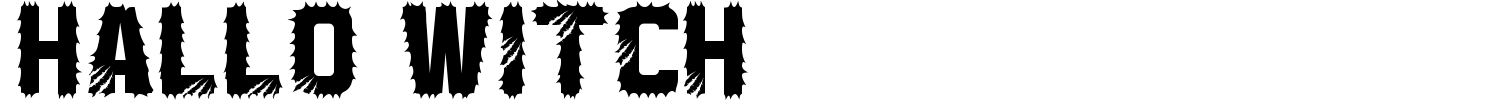 Hallo Witch Font preview