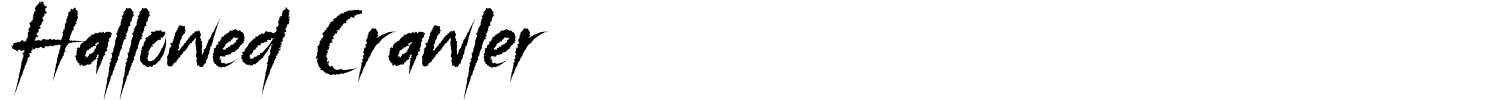 Hallowed Crawler Font preview