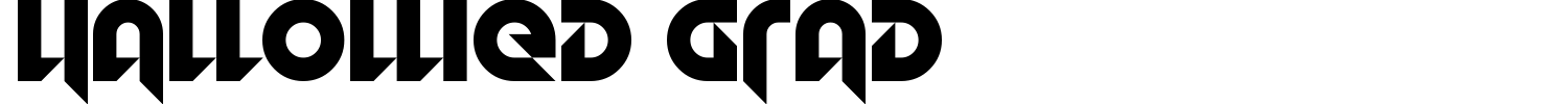 Hallowed Grad Font preview