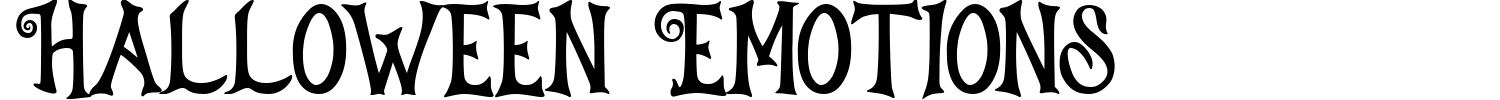 Halloween Emotions Font preview