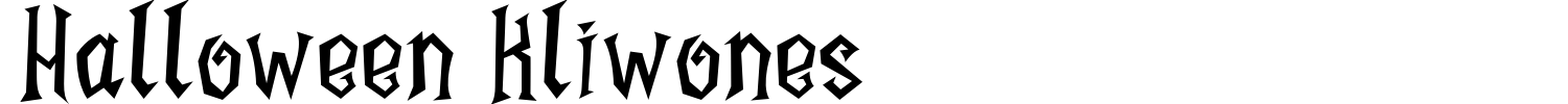 Halloween Kliwones Font preview