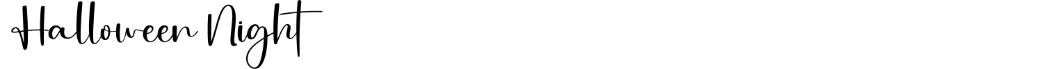 Halloween Night Font preview