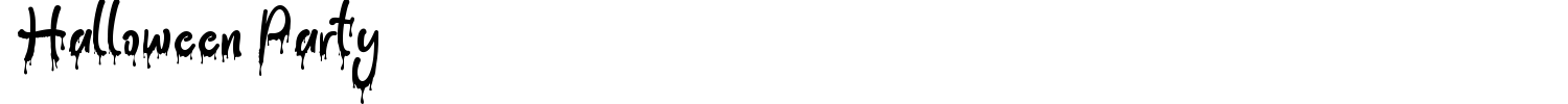 Halloween Party Font preview
