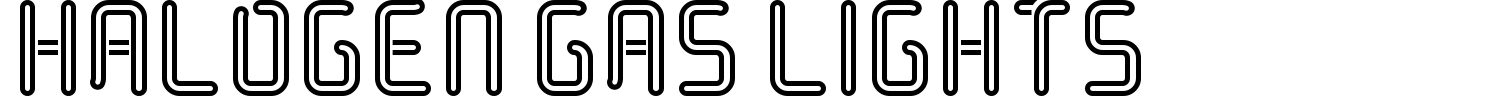 Halogen Gas Lights Font preview