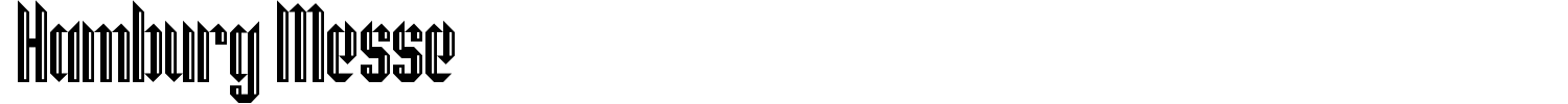 Hamburg Messe Font preview
