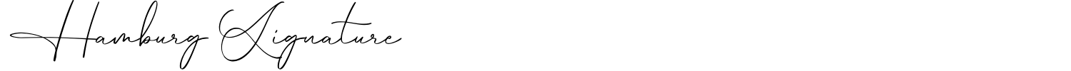 Hamburg Signature Font preview