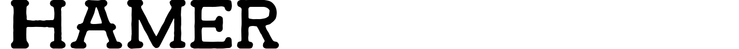 Hamer Font preview