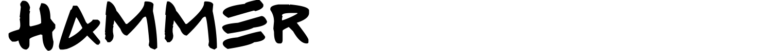 Hammer Font preview