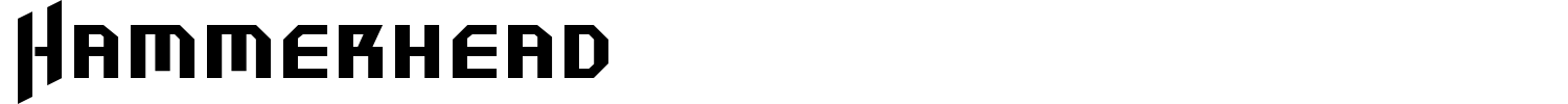 Hammerhead Font preview