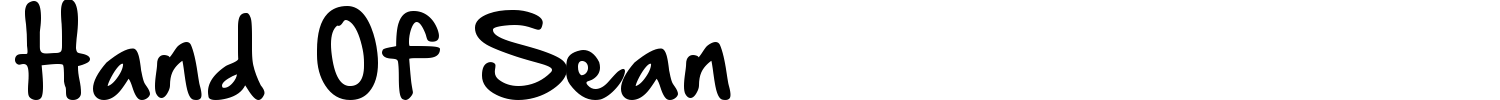 Hand Of Sean Font preview
