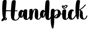 Handpick Font preview