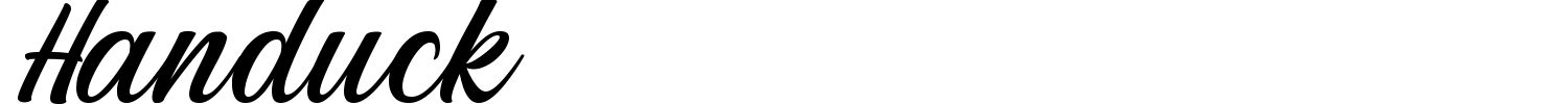 Handuck Font preview