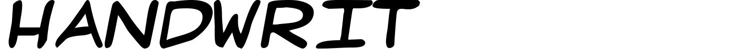 Handwrit Font preview