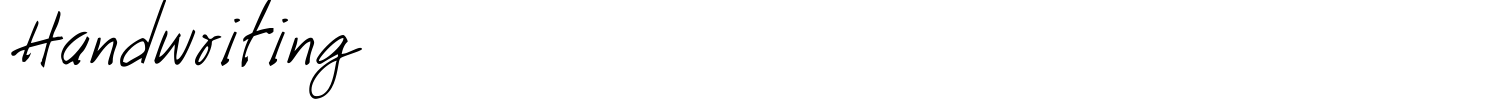Handwriting Font preview