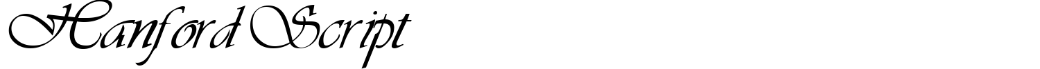 Hanford Script Font preview