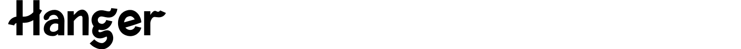 Hanger Font preview