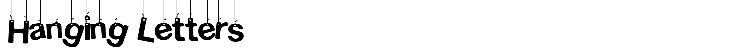 Hanging Letters Font preview