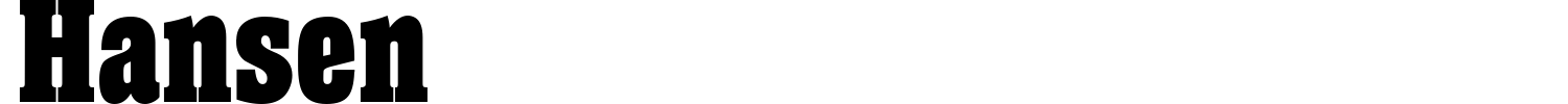 Hansen Font preview