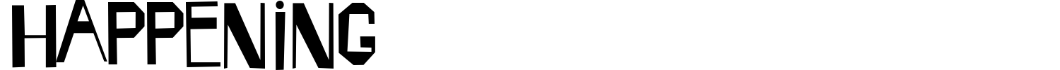 Happening Font preview