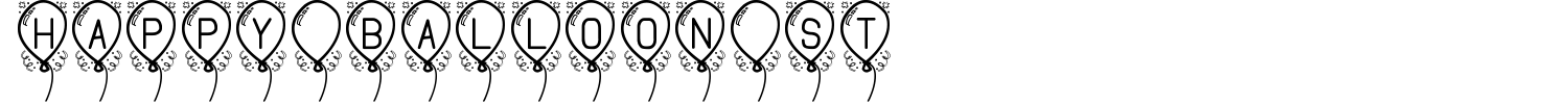 Happy Balloon St Font preview