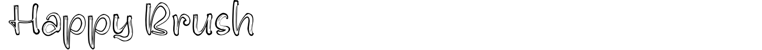 Happy Brush Font preview