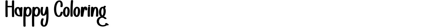 Happy Coloring Font preview