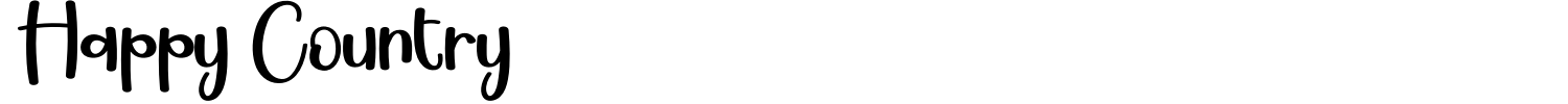 Happy Country Font preview
