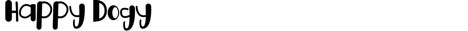 Happy Dogy Font preview