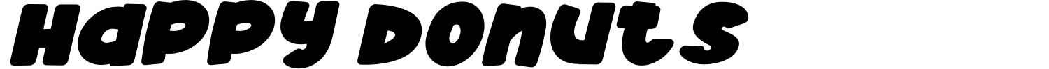 Happy Donuts Font preview