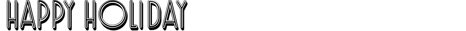 Happy Holiday Font preview