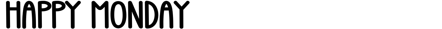 Happy Monday Font preview