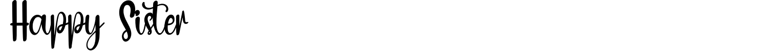 Happy Sister Font preview