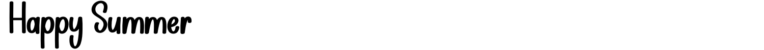 Happy Summer Font preview
