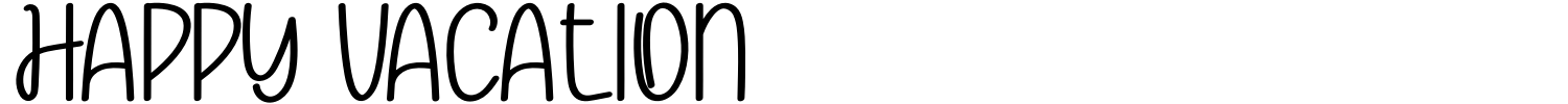 Happy Vacation Font preview