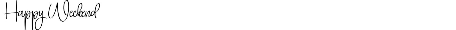 Happy Weekend Font preview